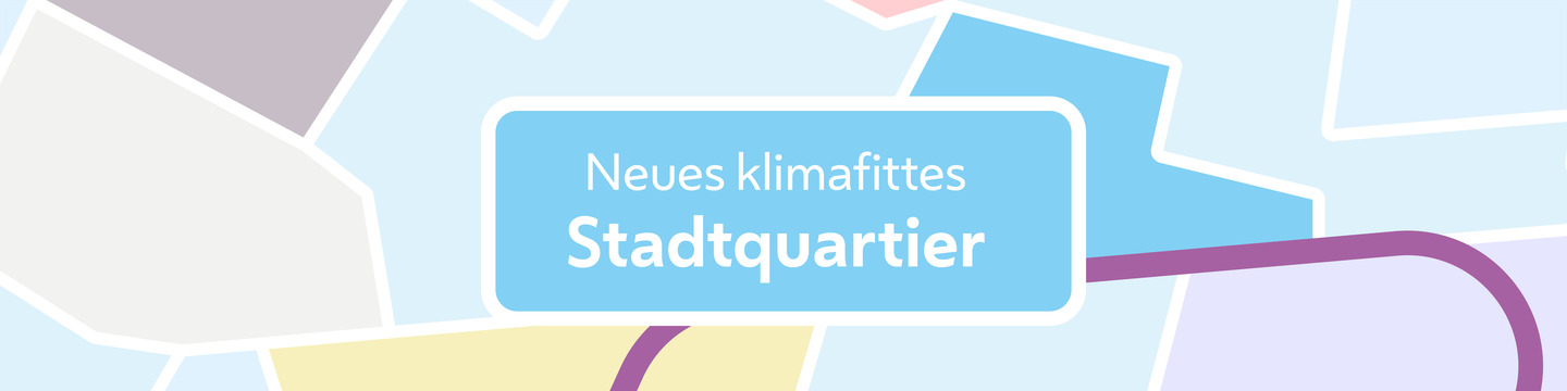 Auf dem Bild ist das Stadtentwicklungsgebiet Am Heidjöchl als Mosaikstein zu sehen. Eine lila Linie zieht sich durch das Bild und stellt die U-Bahn-Linie U2 dar.