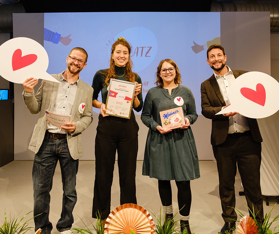 Markus Steinbichler (Gebietsbetreuung) Victoria Nunez-Oviedo und Heidrun Stitz (Verein StoP) und BV Markus Rumelhart (c) GB Daniel Dutkowski